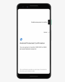 Android Protected Confirmation Example, HD Png Download, Transparent PNG