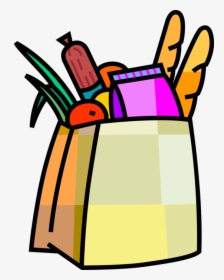 Vector Illustration Of Supermarket Grocery Store Shopping - Shopping Bags Clip Art, HD Png Download, Transparent PNG