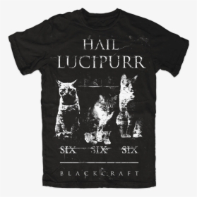 Hail Lucipurr - Stay Pawsitive Shirt, HD Png Download, Transparent PNG