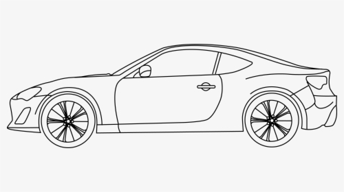 Scion Frs Coloring Page, HD Png Download, Transparent PNG