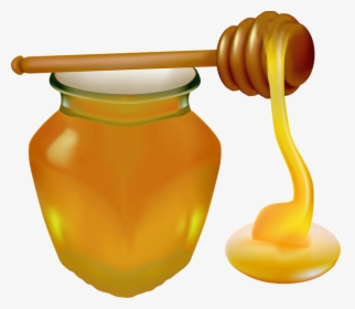 Honey, Jar, Honey Spoon, Food, Detox, Sweet, Glass - Tarro De Miel Png, Transparent Png, Transparent PNG