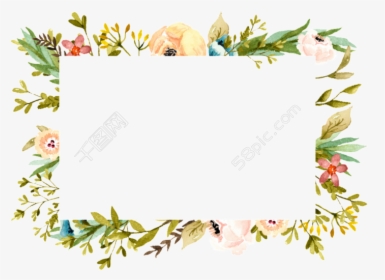 Floral Design Plant Transprent - Transparent Rectangle Floral Border, HD Png Download, Transparent PNG