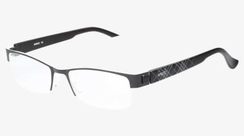 A124 Tr90 Professional Wide Temple Black - Versace Half Rim Glasses, HD Png Download, Transparent PNG
