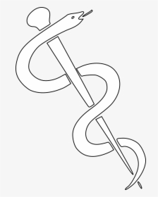 Rod Of Asclepius White, HD Png Download, Transparent PNG