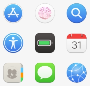 Free Ios Icons Png Transparent Background - Apple Icons, Png Download, Transparent PNG