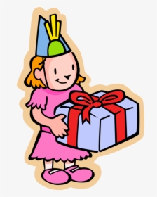 Vector Illustration Of Primary Or Elementary School - Cartoon Birthday Girl, HD Png Download, Transparent PNG