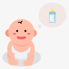 Gambar Bayi Minum Susu Kartun, HD Png Download, Transparent PNG