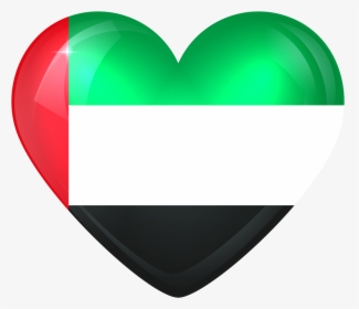 United Arab Emirates Large Heart Flag - Flag, HD Png Download, Transparent PNG