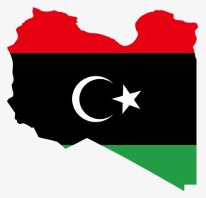 Flag Map Of Libya, HD Png Download, Transparent PNG