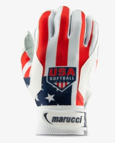 Usa Softball Stars And Stripes Batting Gloves - Football Gear, HD Png Download, Transparent PNG