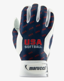 Usa Softball Navy Batting Gloves - Football Gear, HD Png Download, Transparent PNG