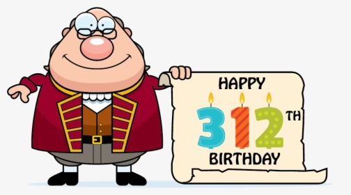 Happy Birthday Clipart Ben - Benjamin Franklin Cartoon Drawing, HD Png Download, Transparent PNG