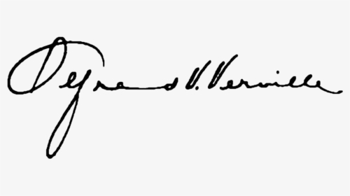 Signature Of Alfred Victor Verville From Draft Card - Victor Signature, HD Png Download, Transparent PNG