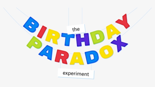The Birthday Paradox Experiment - Birthday Paradox, HD Png Download, Transparent PNG