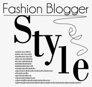 Fashion Blogger Style - Magazine Text Png Hd, Transparent Png, Transparent PNG