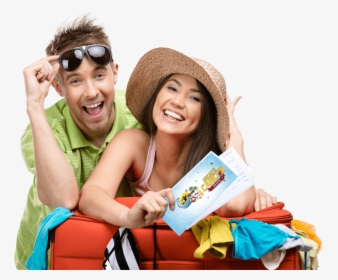 Couple On Vacation Png, Transparent Png, Transparent PNG