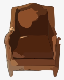 Chair, Furniture, Seat, Leather, Brown, Sofa, Couch - Broken Furniture Clipart, HD Png Download, Transparent PNG
