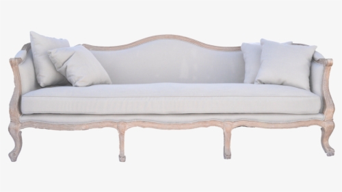 Hampton Sofa, Linen Sofa, Light Neutal Sofa With Wooden - Studio Couch, HD Png Download, Transparent PNG