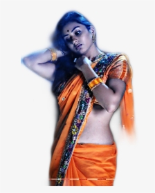 Kerala Freetoedit - Namitha Hot Navwl In Saree, HD Png Download, Transparent PNG
