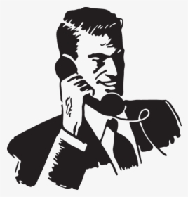 Man On Phone Clipart, HD Png Download, Transparent PNG