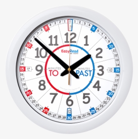 Clip Art Easyread Time Teacher Past - Clock Display With Minutes, HD Png Download, Transparent PNG