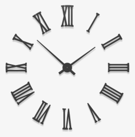 Large Wall Clocks With Roman Numerals Da Vinci Diy - Large Wall Clock Png, Transparent Png, Transparent PNG
