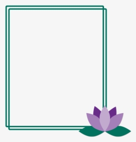 Lotus Flower Images Clipart - Lotus Frame Png Hd, Transparent Png, Transparent PNG