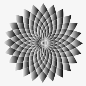Prismatic Abstract Flower Line Art Ii 4 Clip Arts - Optical Illusion Spinning Disc, HD Png Download, Transparent PNG