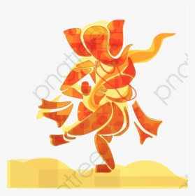 God Clipart Transparent - Dancing Ganesha Art Painting, HD Png Download, Transparent PNG