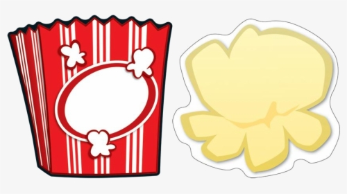 Popcorn Bag Clipart Free Best On Transparent Png - Empty Popcorn Bucket Clipart, Png Download, Transparent PNG
