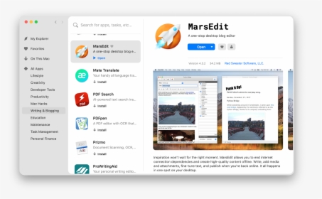 Marsedit App On Setapp - Remote Control App Mac, HD Png Download, Transparent PNG