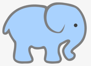 Free Png Download Baby Elephant Png Images Background - Simple Picture Of Elephant, Transparent Png, Transparent PNG