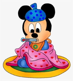 Minnie Mouse Cartoons, Minnie Mouse Images, Baby Mickey, - Sick Mickey Mouse, HD Png Download, Transparent PNG