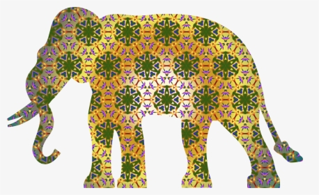 Psychedelic Pattern Elephant Clip Arts - Indian Elephant Pattern Png, Transparent Png, Transparent PNG