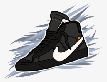 Blazer Black Vector Concept Branding Black Air Max - Off White Shoes Vector Art, HD Png Download, Transparent PNG