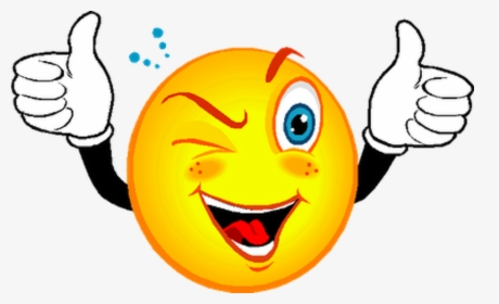 Smiley Wink Emoticon Clip Art - Smiley Face With Thumbs Up, HD Png Download, Transparent PNG