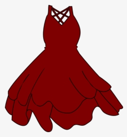Burgandy Dress Clip Art, HD Png Download, Transparent PNG