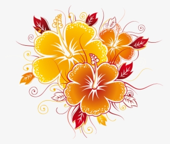 Colorful Swirl Flowers Png, Transparent Png, Transparent PNG