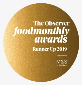 Runner Up Sm - Observer Food Monthly Awards, HD Png Download, Transparent PNG