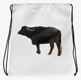 Water-buffalo Print Drawstring Bag - Bull, HD Png Download, Transparent PNG