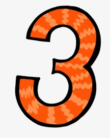 Similiar Orange Number 2 Clip Art Keywords - Blue Clipart Number 3 Transparent Background, HD Png Download, Transparent PNG