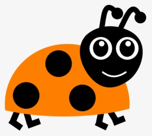 Orange Ladybug Clipart - Lady Bird Clip Art, HD Png Download, Transparent PNG