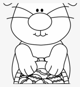 Black And White Download Bunny Camping Hatenylo Com- - Black And White Clip Art Bunny Face, HD Png Download, Transparent PNG