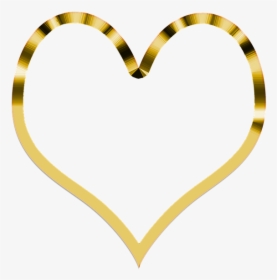 Symbol, Heart, Love, Symbolism, Background, Gold - Transparent Background Gold Heart Png, Png Download, Transparent PNG