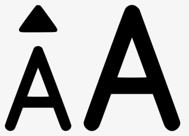 Font Size Increase - Triangle, HD Png Download, Transparent PNG