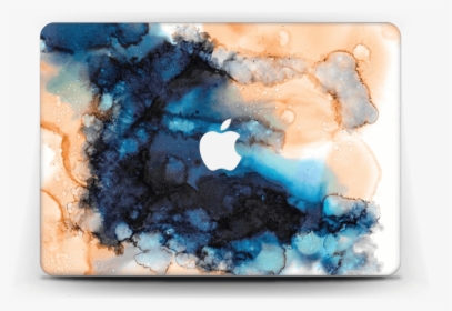 Blue & Orange Color Splash Skin Macbook Air 13” - Paint Watercolor Splash Color, HD Png Download, Transparent PNG