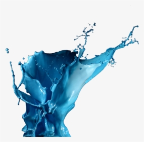 Nanyang Academy Of Fine Arts Blue Paint Splash Creativity - Colored Liquid Splatter, HD Png Download, Transparent PNG