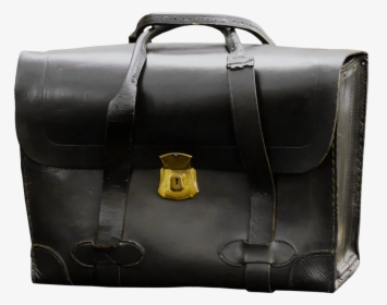 Black Leather Bag - Suitcases Png, Transparent Png, Transparent PNG
