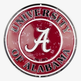 Alabama Crimson Tide Circle Sign - Transparent Alabama Crimson Tide Logo, HD Png Download, Transparent PNG
