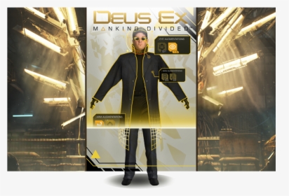 With The Title Character, Adam Jensen Himself And Was - Deus Ex Ar, HD Png Download, Transparent PNG